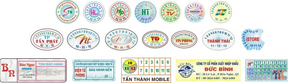 In tem bảo hành giá rẻ tại Hà Nội In tem bảo hành giá rẻ tại Hà Nội