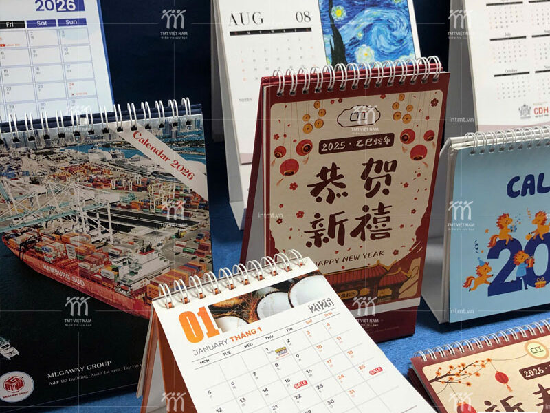 in lịch để bàn tại TMT Việt Nam