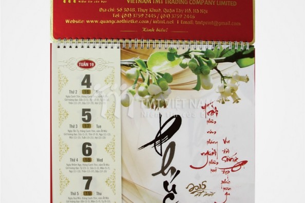 In lịch treo tường In lịch treo tường