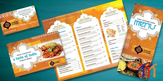 In nhanh menu thực đơn nhà hàng