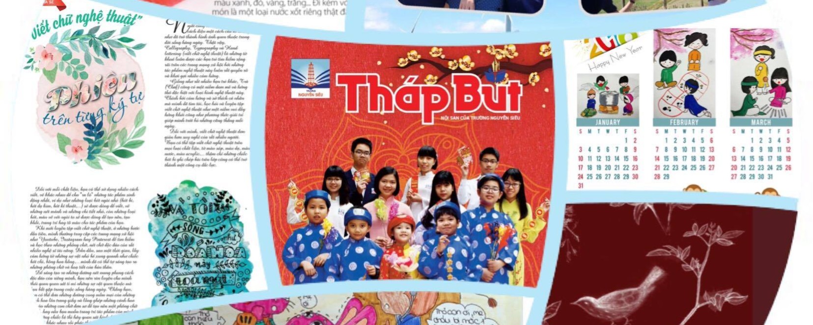 Nội san về Trường do học sinh viết