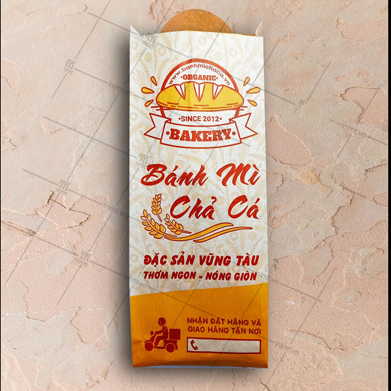 mẫu túi giấy đựng bánh mì 2