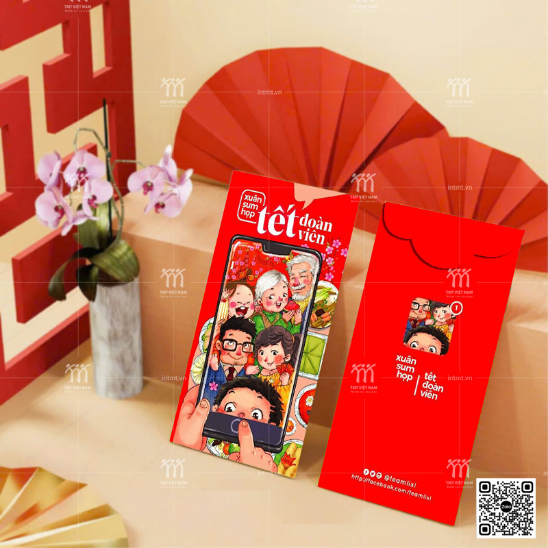 mẫu lì xì chủ đề gia đình