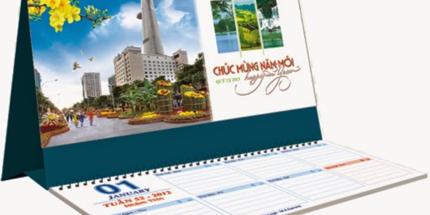 in lịch tết tại hà nội