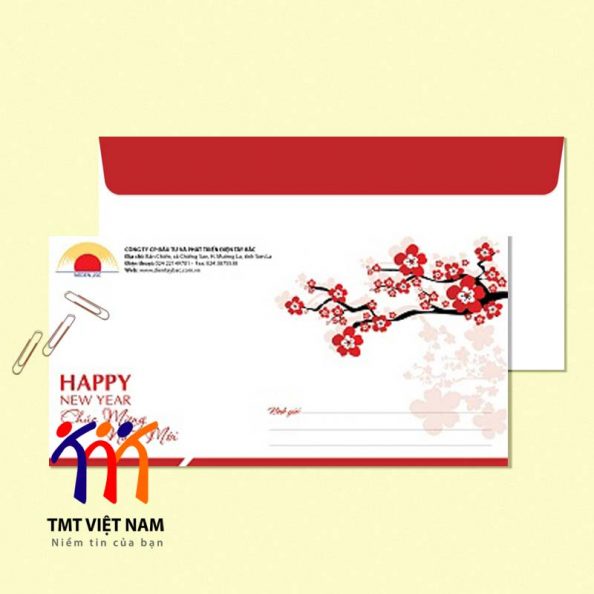 mẫu phong bì chúc tết size A6