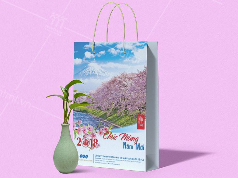 mẫu túi giấy đựng lịch tết để bàn 7