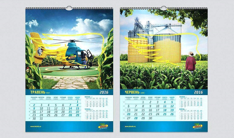 Chuyên in lịch lò xo 7 tờ chất lượng, mẫu mã đẹp