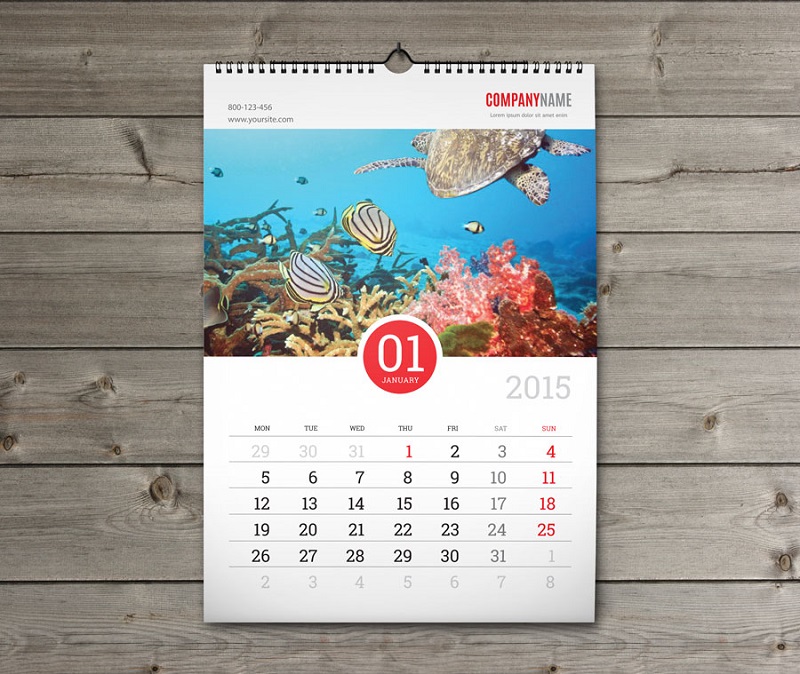 Nhận in lịch treo tường số lượng ít, giá rẻ