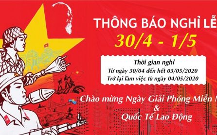 thong-bao-nghi-le-30-4 Thông báo nghỉ lễ Giải phóng miền Nam 30/4 và Quốc tế lao động 1/5