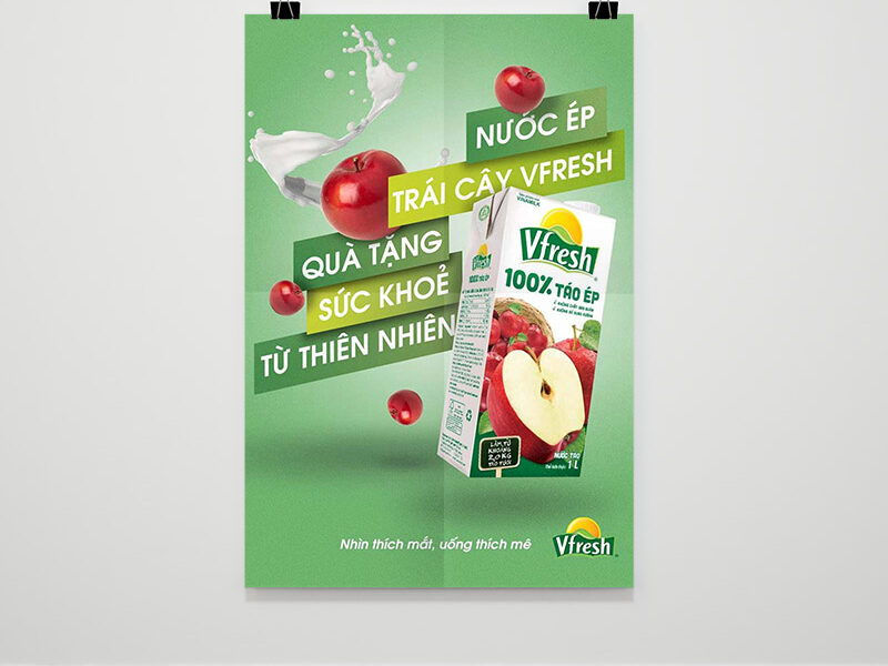 mẫu poster quảng cáo sữa