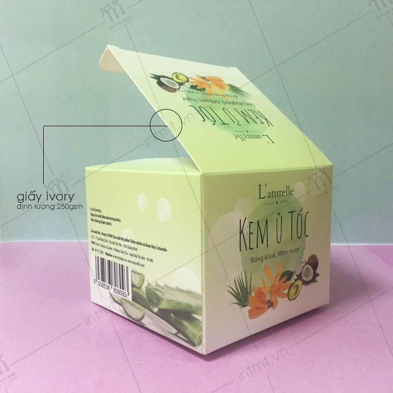 mẫu hộp giấy đựng mỹ phẩm kem dưỡng