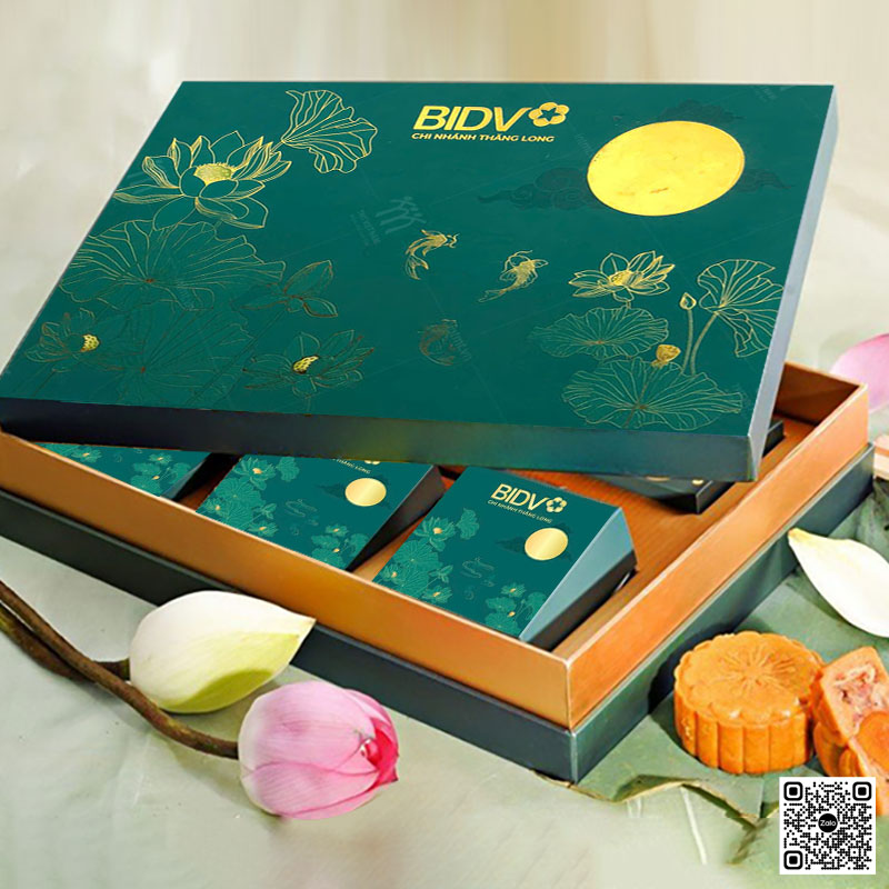 hộp 6 bánh trung thu ngân hàng BIDV