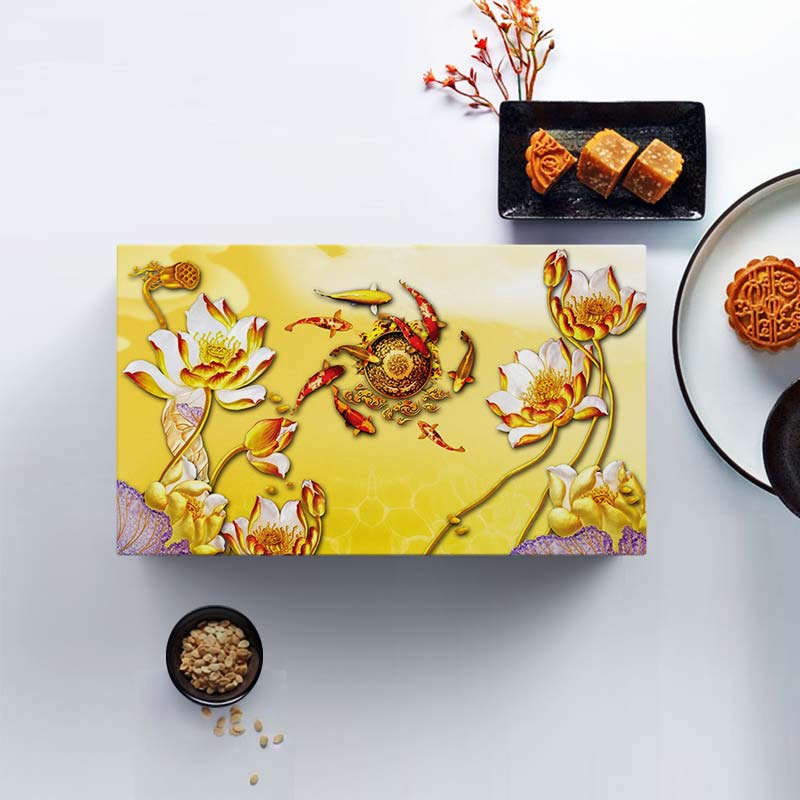 Mẫu hộp "Cửu ngư hội tụ"