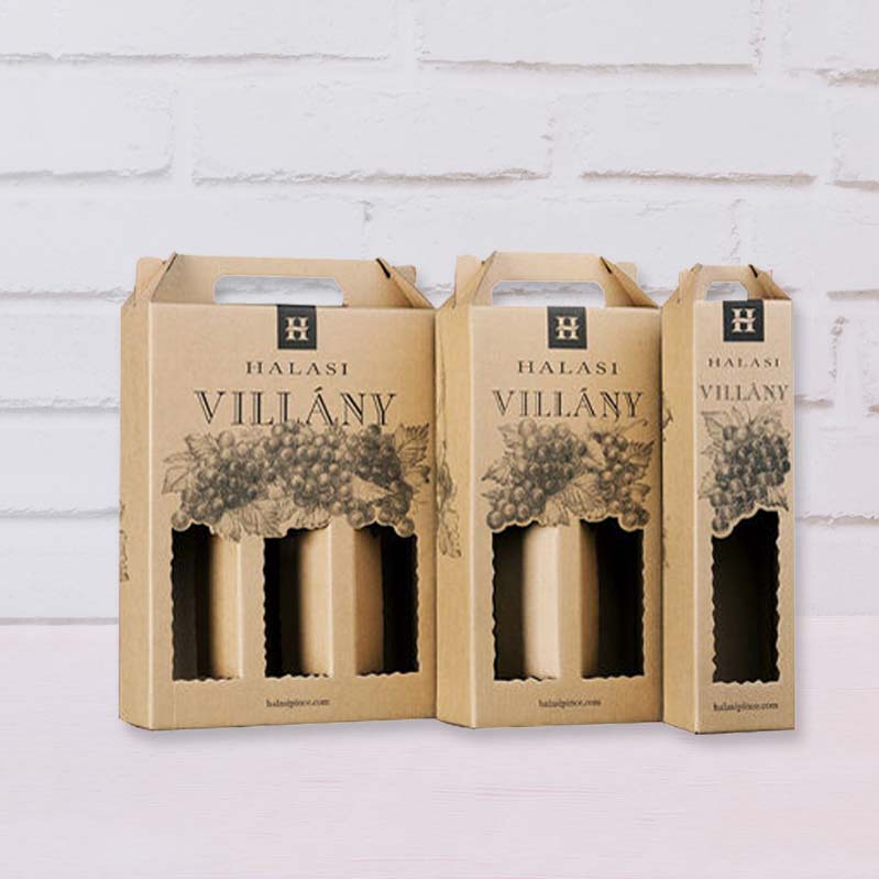 hộp đựng rượu có tay xách