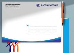 Mẫu phong bì A4 công ty Daeduck
