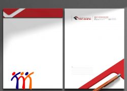Mẫu phong bì A4 công ty xây dựng Tân Chính