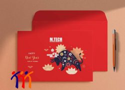 Mẫu phong bì A5 chúc mừng năm mới