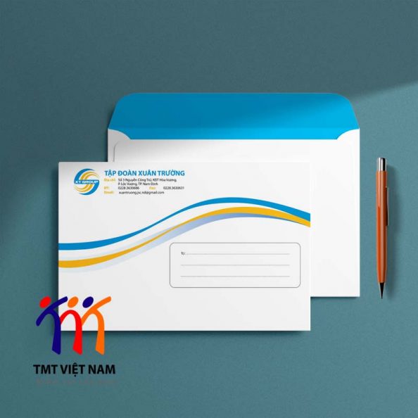 Mẫu phong bì A5 tập đoàn xuân trường
