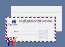 Mẫu phong bì A6 công ty hoa sơn
