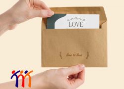 mẫu phong bì kraft đơn giản