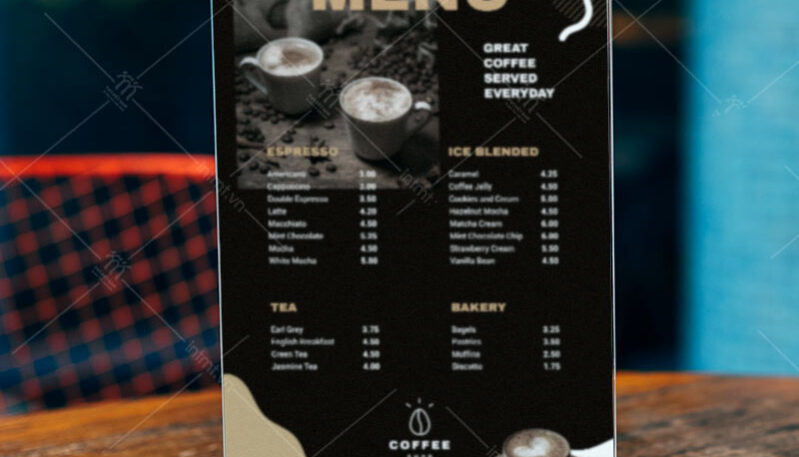 in-menu-quan-ca-phe in menu quán cà phê