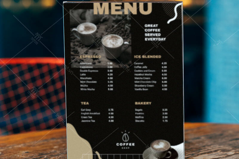 in-menu-quan-ca-phe in menu quán cà phê