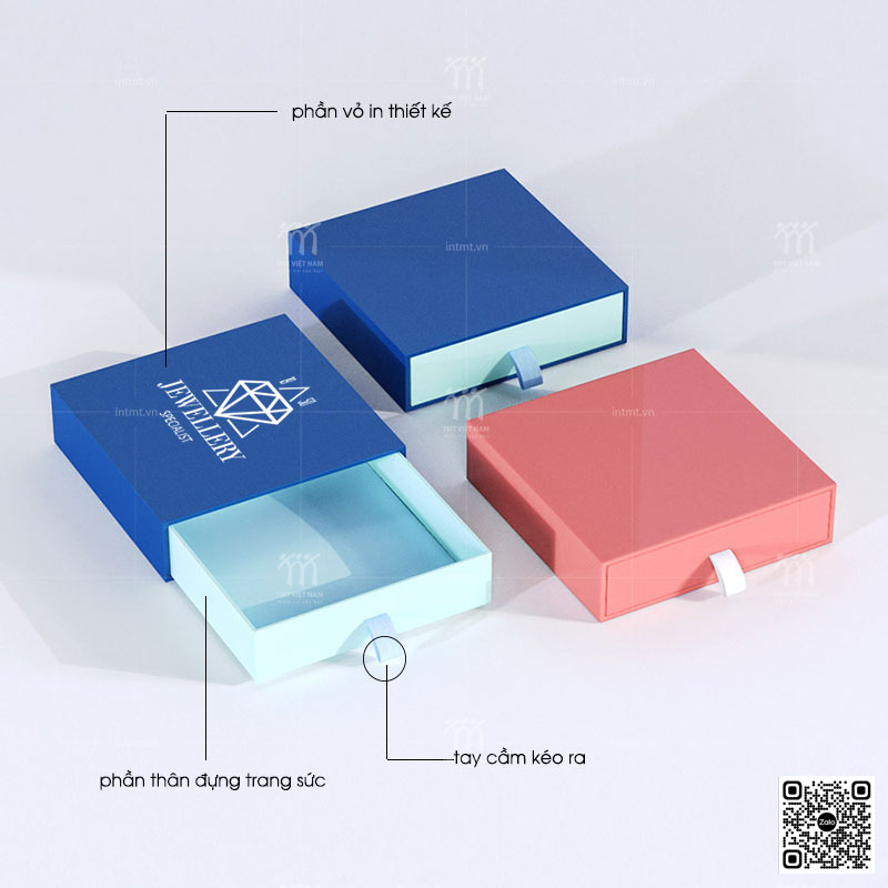 Hộp đựng trang sức dạng kéo trượt