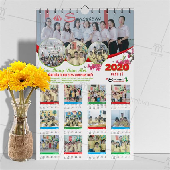 lịch treo tường độc quyền Sensecom