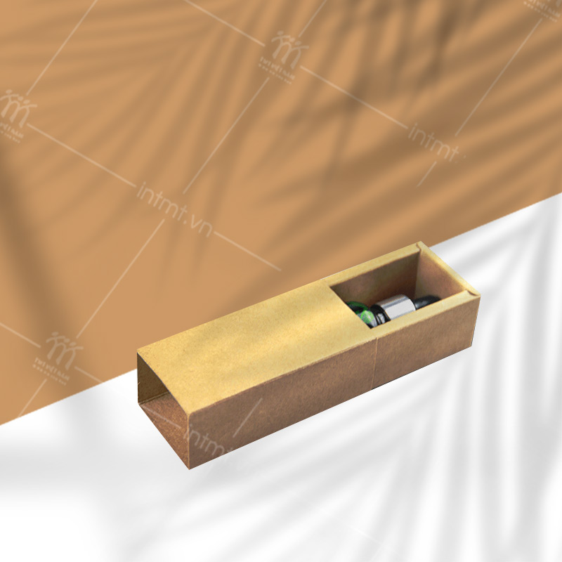 hộp giấy kraft đựng tinh dầu mẫu 1