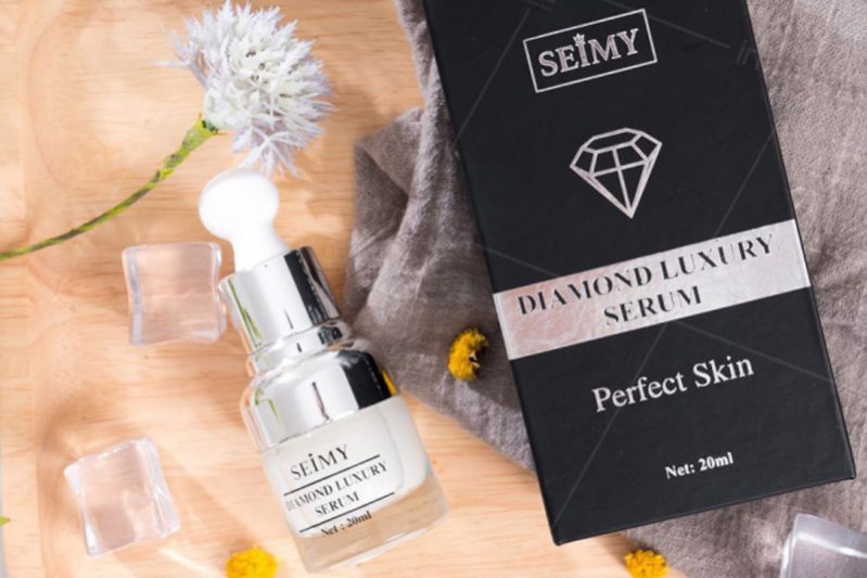 Hộp đựng serum màu đen seimy