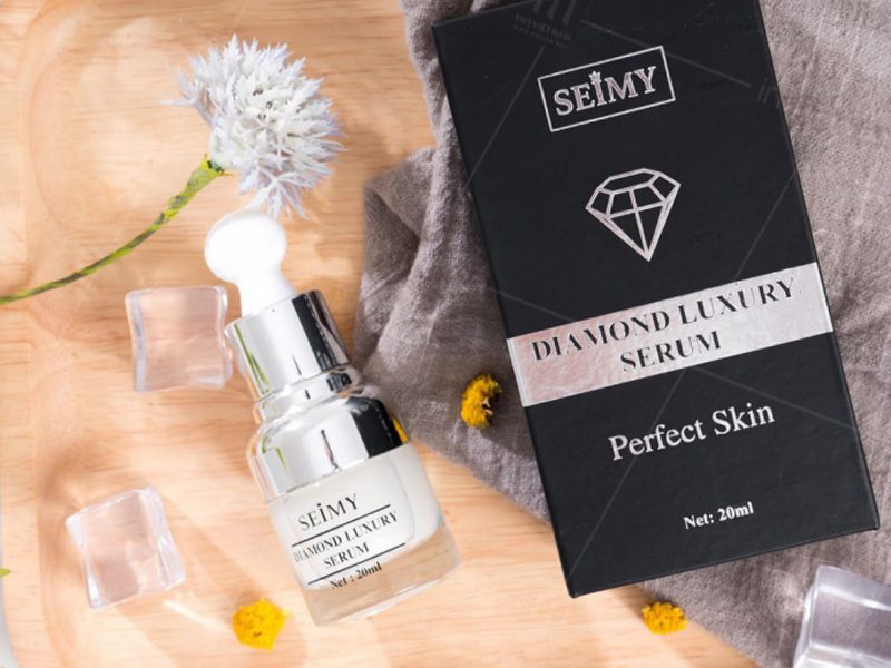 Hộp đựng serum màu đen seimy