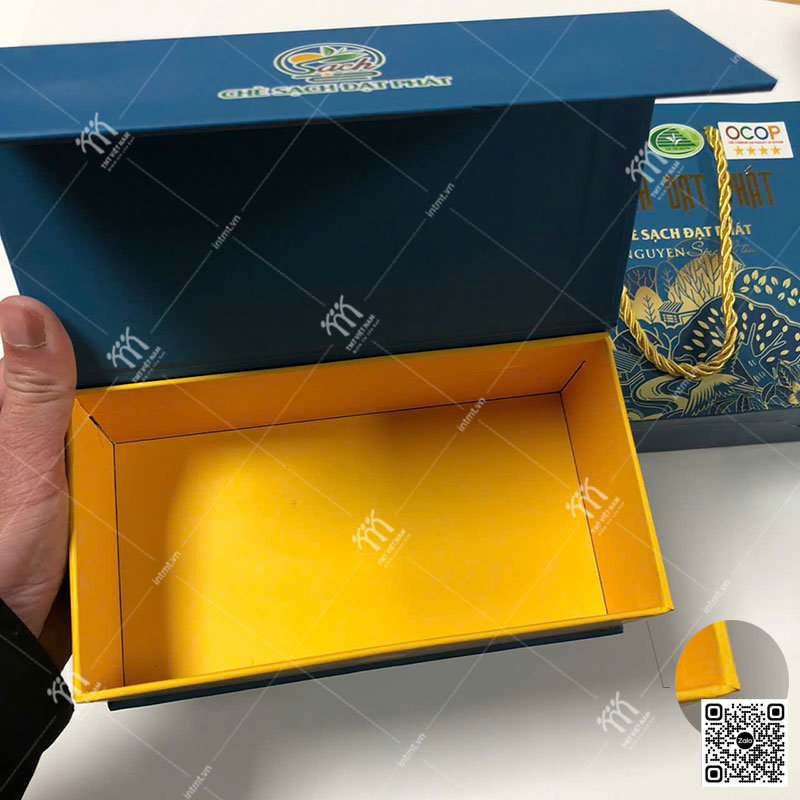 in hộp trà bằng giấy cứng carton lạnh