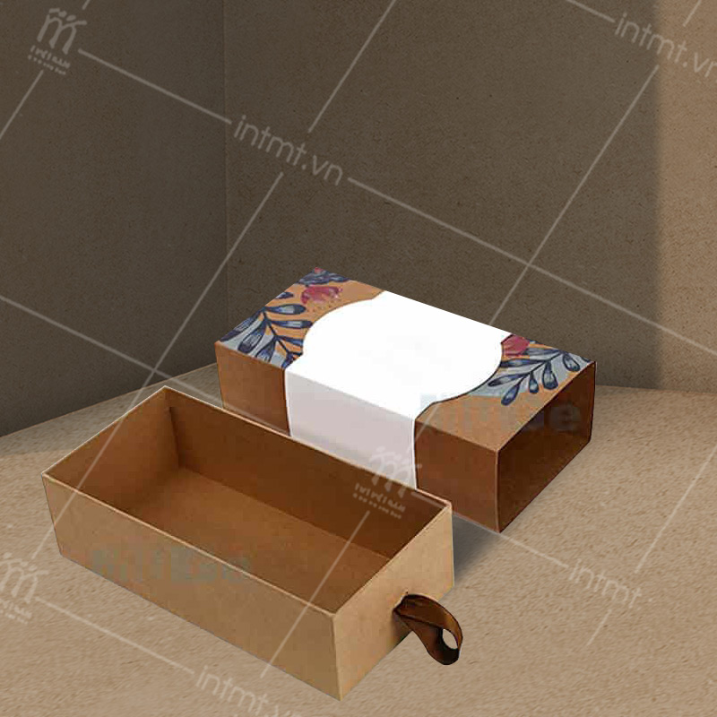 hộp đựng trà khay carton lạnh, vỏ giấy Kraft