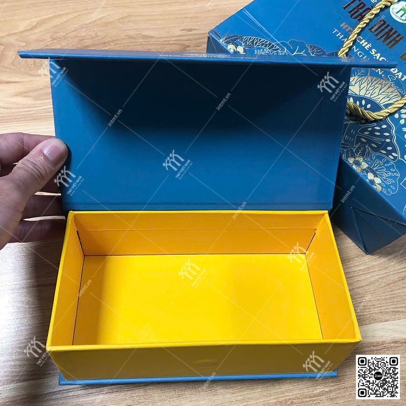 Hộp đựng một gói trà không cần khay định hình