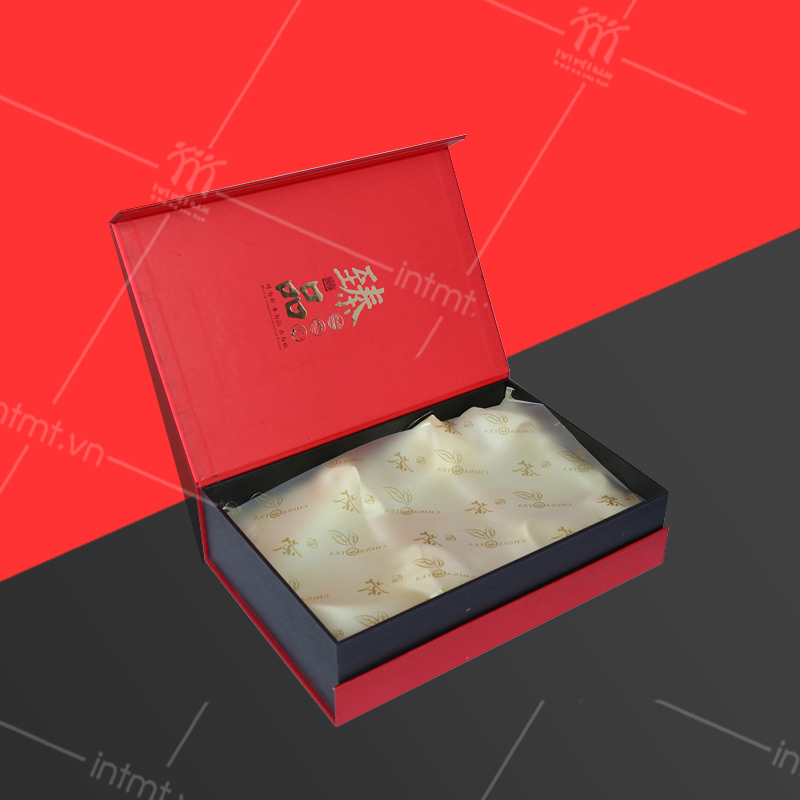 Một mẫu hộp đựng trà thương hiệu Trung Quốc