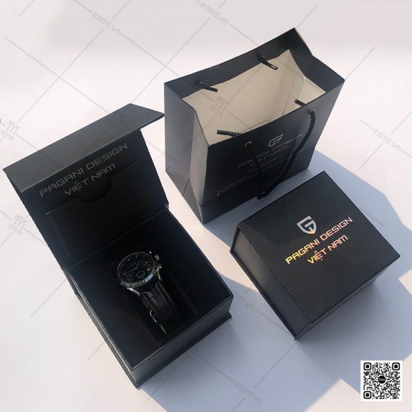 in-hop-dung-dong-ho-pagani bộ túi giấy & hộp cứng đựng hồng hồ thương hiệu PAGANI