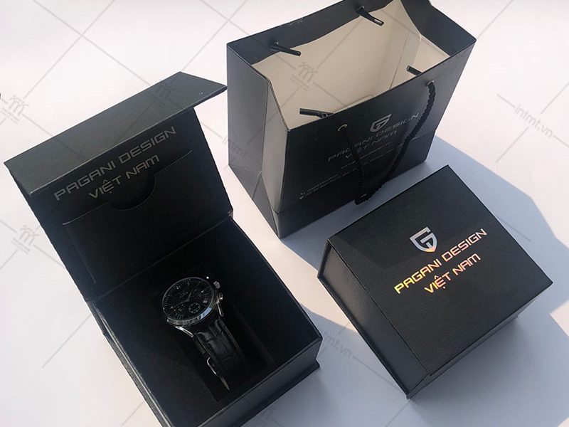in-hop-dung-dong-ho-pagani bộ túi giấy & hộp cứng đựng hồng hồ thương hiệu PAGANI
