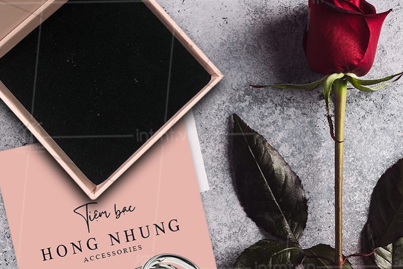 in hộp giấy đựng trang sức