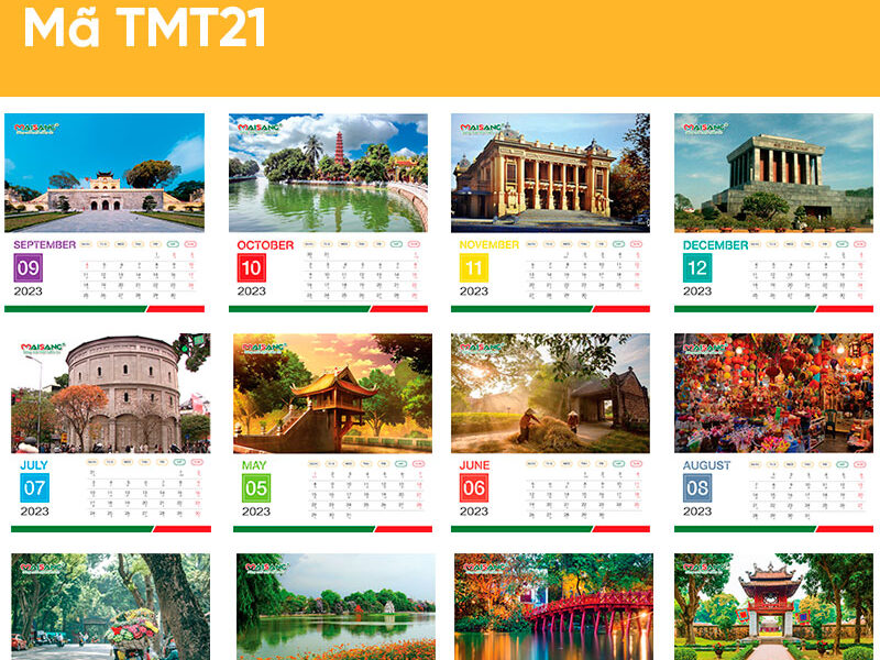 mẫu lịch tết di sản Hà Nội 2