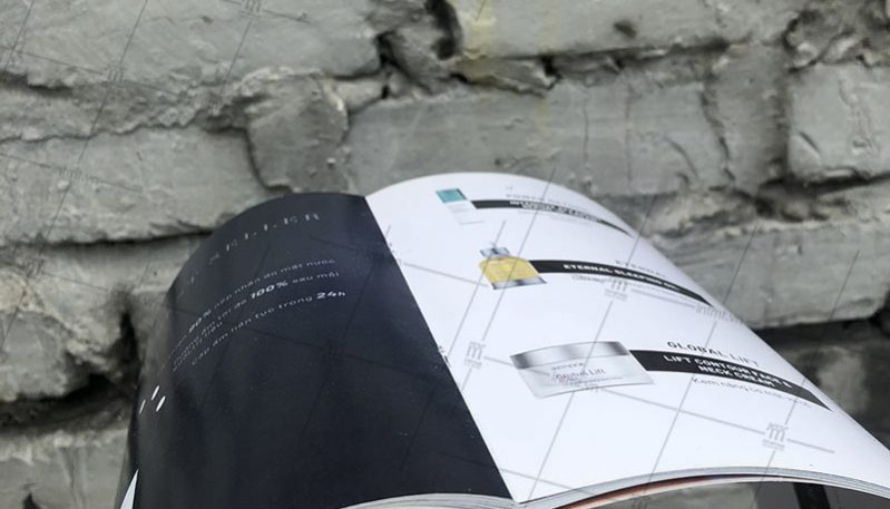 đóng gáy catalogue dập ghim