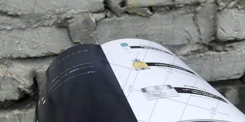 đóng gáy catalogue dập ghim