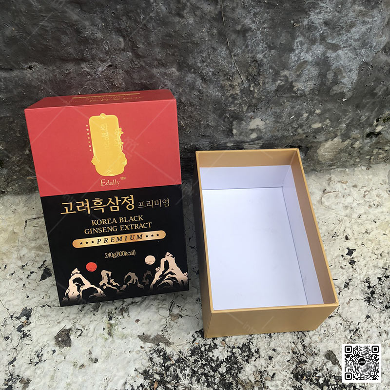 mẫu hộp cứng đựng nhân sâm Hàn Quốc