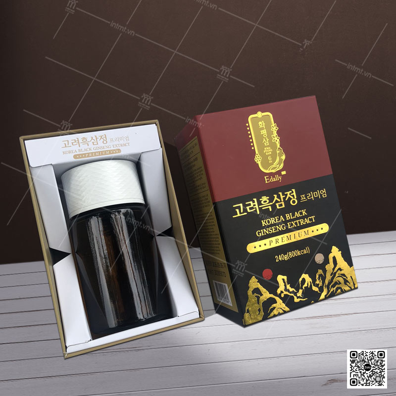 làm hộp cứng đựng sâm hàn quốc
