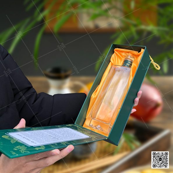 hộp cứng carton lạnh ctl79 đựng rượu sâm ngọc linh