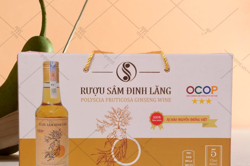 in hộp đựng nông sản OCOP đinh lăng