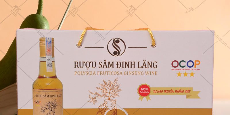 in hộp đựng nông sản OCOP đinh lăng