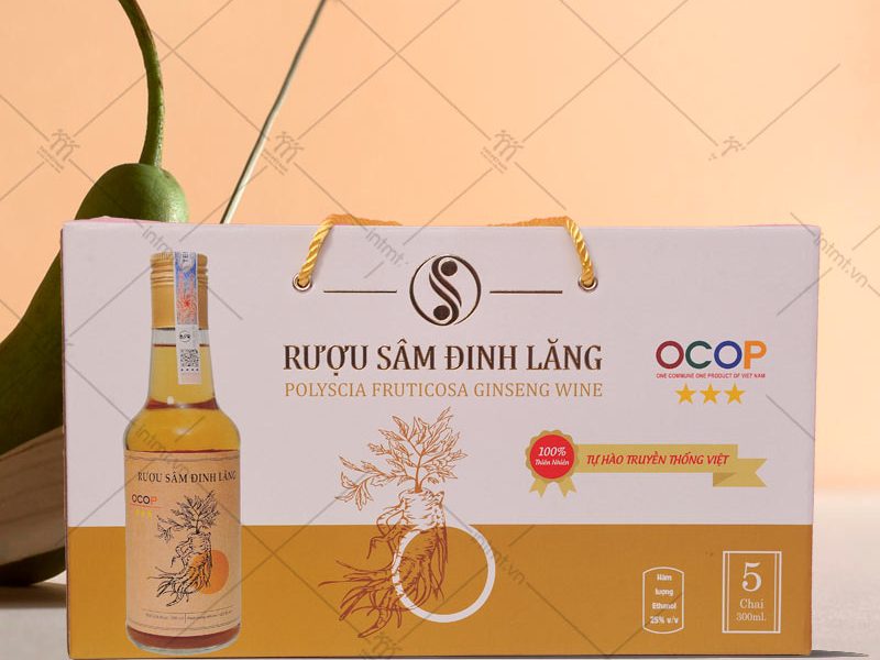 in hộp đựng nông sản OCOP đinh lăng