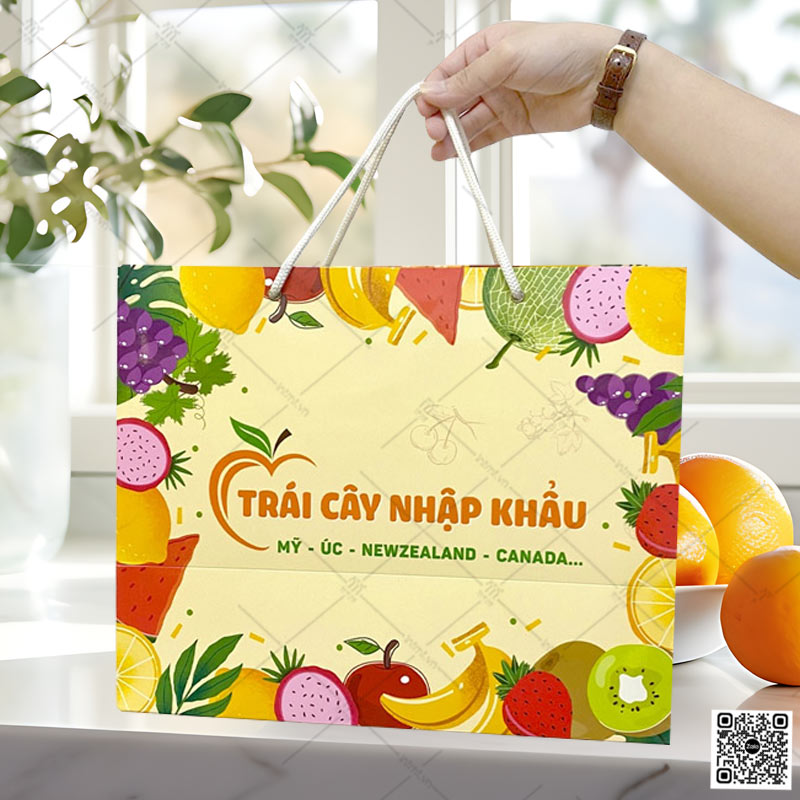 Túi giấy đựng trái cây mẫu 1