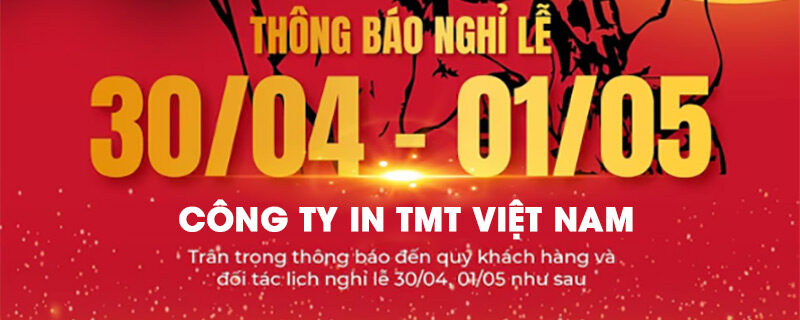 thông báo lịch nghỉ lễ 30/4 - 1/5/2025