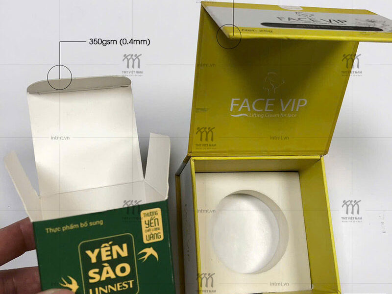 so sánh hộp giấy mềm với hộp giấy bìa cứng